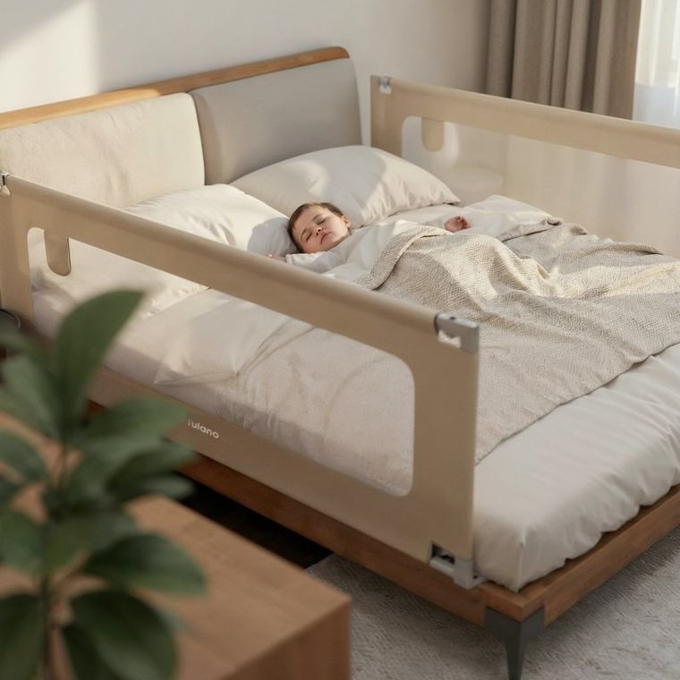 Tulano, Cover 46, barierka ochronna do łóżka, beige, 160 cm