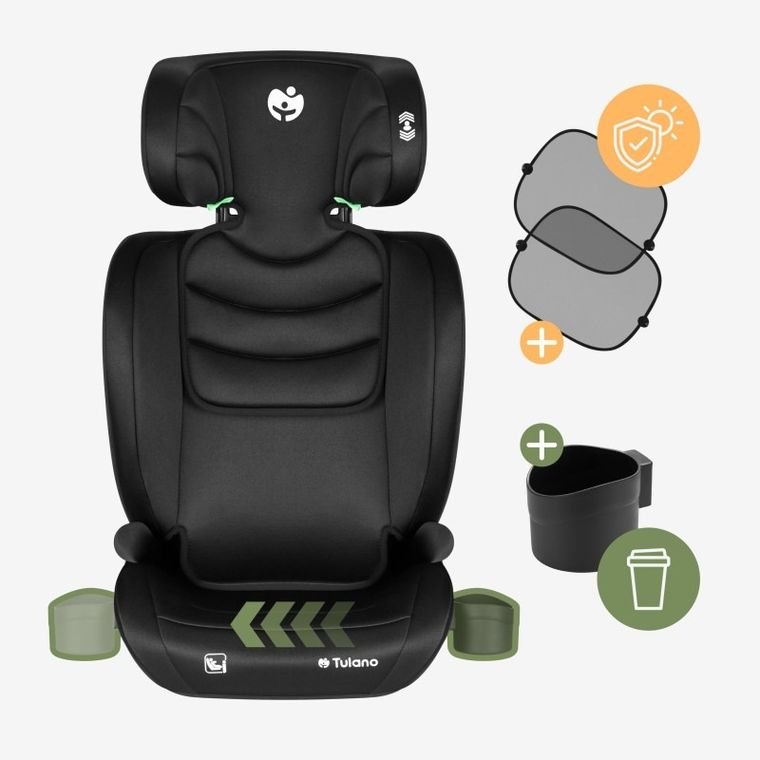 Tulano, Joy 20, fotelik samochodowy, black-grey