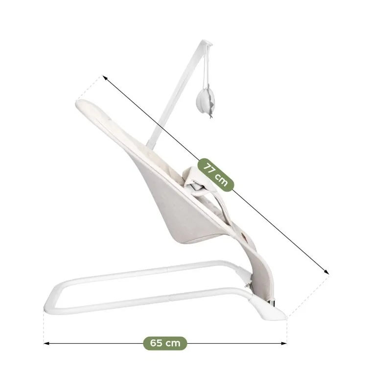 Tulano, Moon 10, leżaczek bujaczek dla dziecka, beige