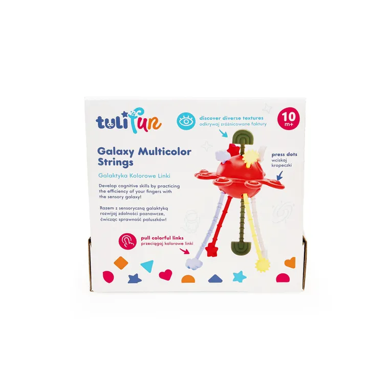 TuliFun, Galaktyka, kolorowe linki, zabawka sensoryczna