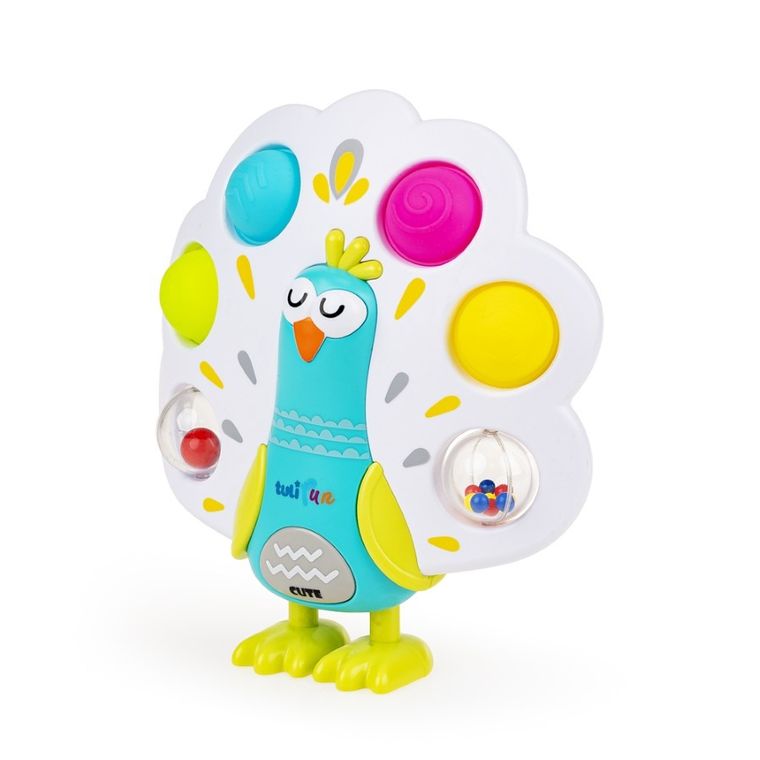 TuliFun, Grzechoczący Paw Pop it, zabawka sensoryczna
