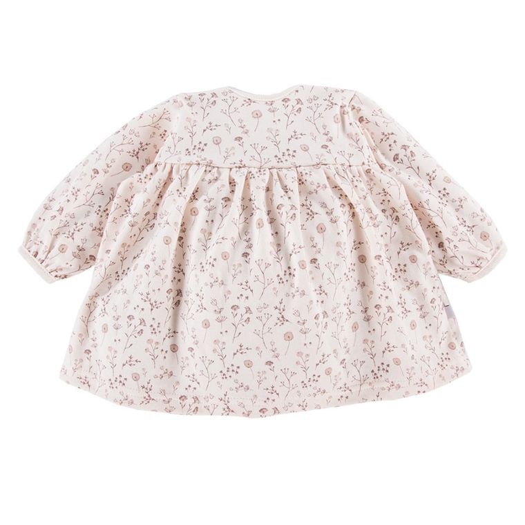 Tunika dziewczęca z długim rękawem, ecru, Bloom, Eevi