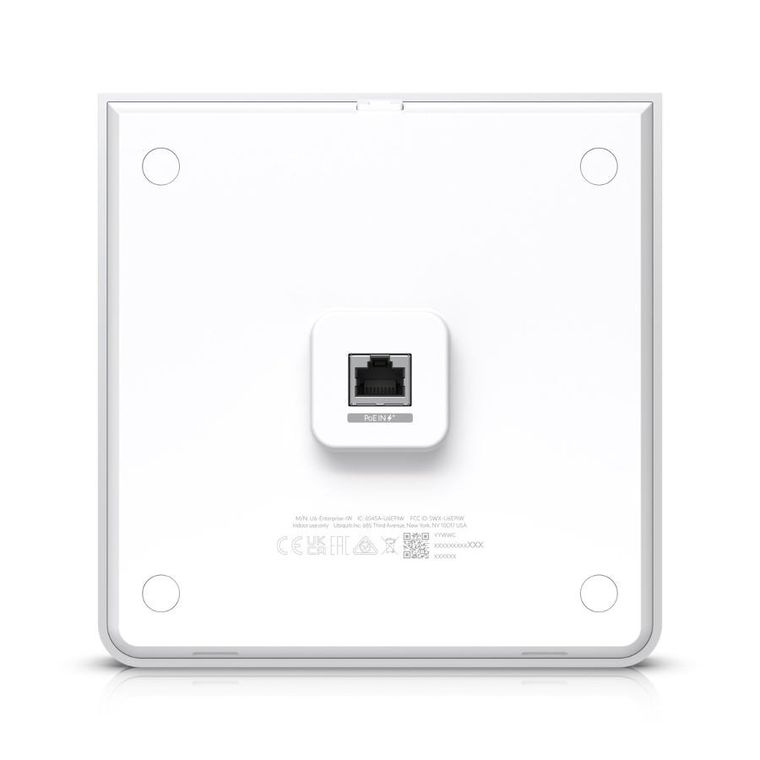 Ubiquiti U6-Enterprise-IW, Punkt dostępowy, Dual Band WiFi6E 4-4 MIMO, 1x RJ45 2.5Gb/s PoE+, 4x RJ45 1000Mb/s