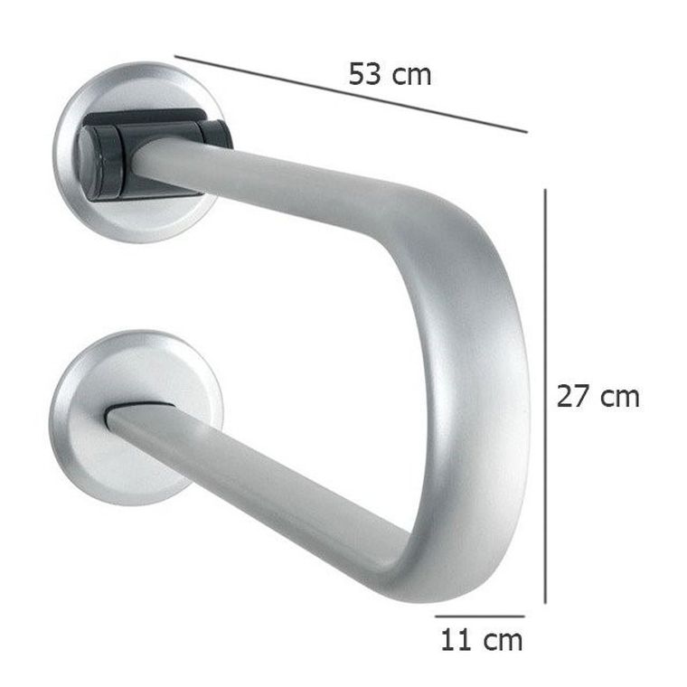 Uchwyt dla niepełnosprawnych Secura Premium, aluminium, składany