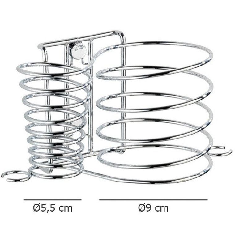 Uchwyt na suszarkę do włosów i prostownicę, 2w1, Milano