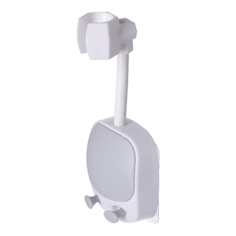 Uchwyt prysznicowy, szaro-biały