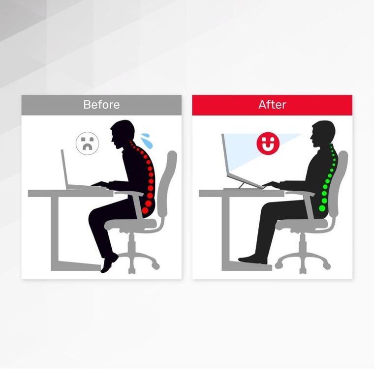 Unitek, podstawka pod laptop, składana