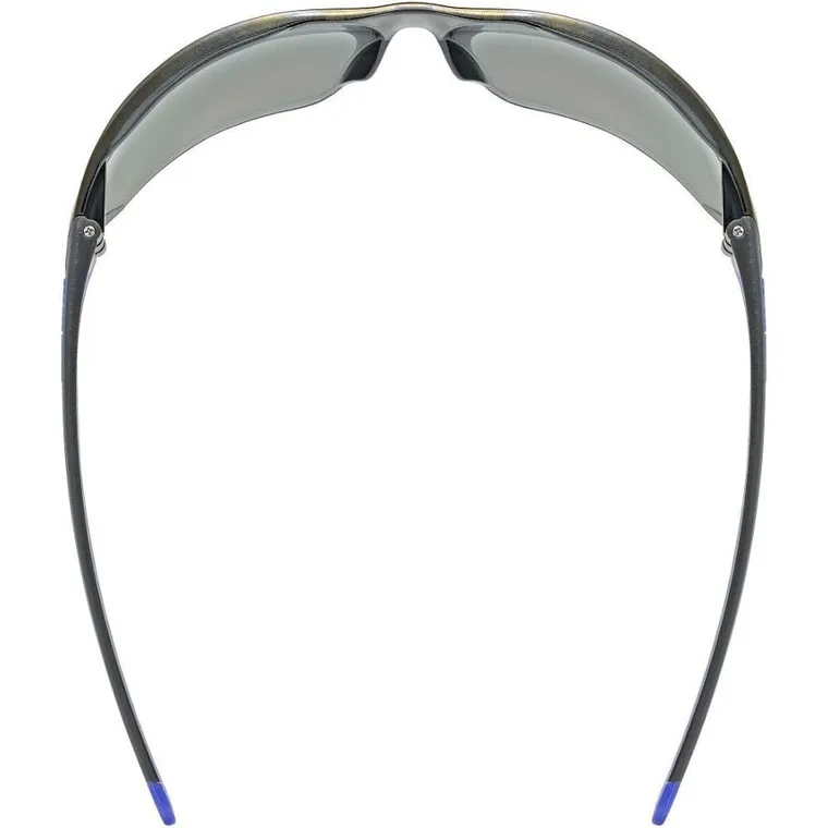 Uvex, Equate, okulary rowerowe, black-blue matt-mirror blue