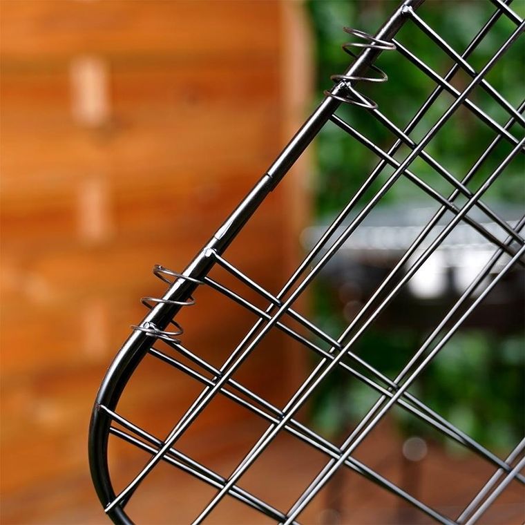 Vaggan, ruszt do grillowania burgerów, metalowy, czarny, 49-21,1 cm