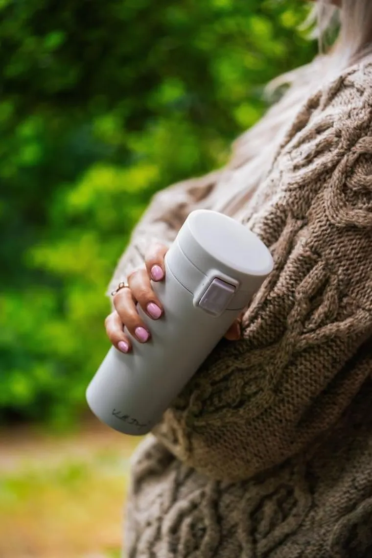 Vialli Design, Fuori, kubek termiczny, biały, 400 ml