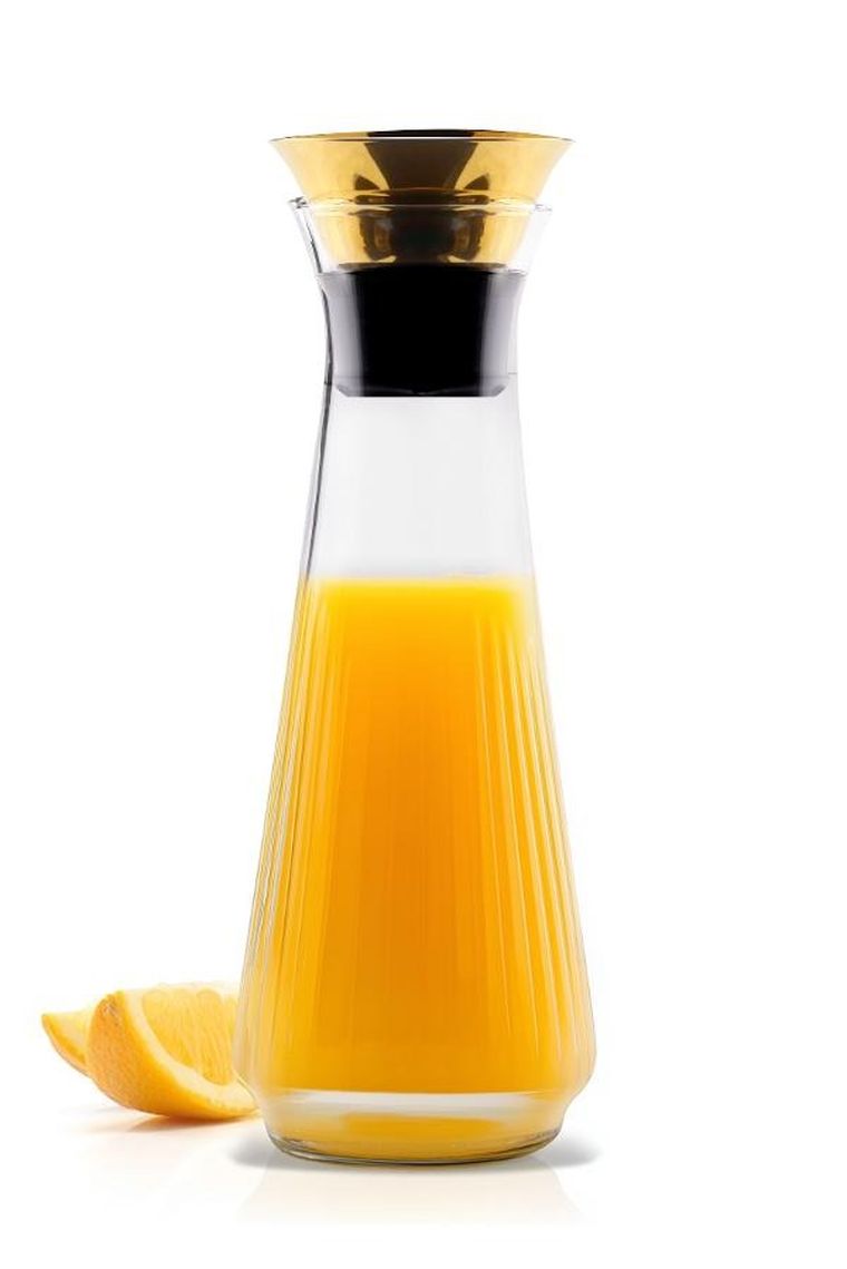 Vialli Design, Mia, karafka drip-free, złota, 900 ml