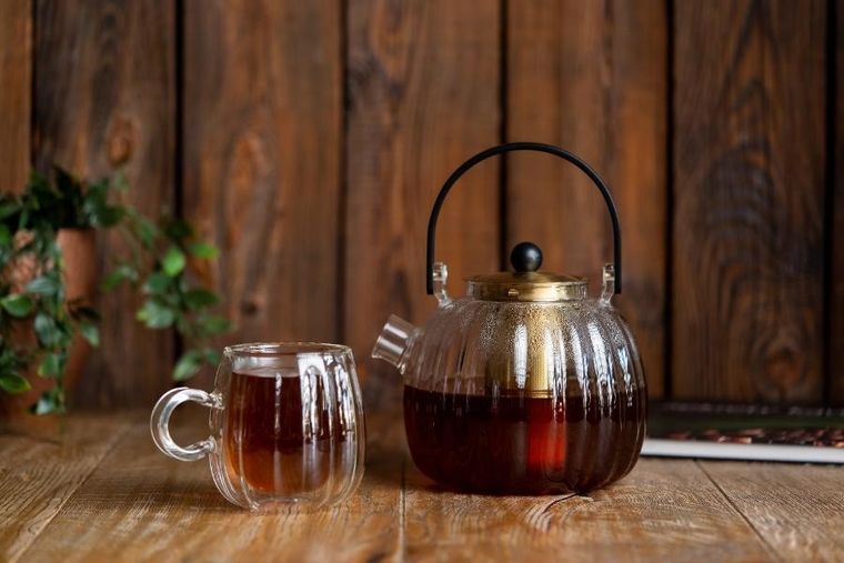 Vialli Design, Volare, zaparzacz do herbaty, złoty, 1000 ml, 1746