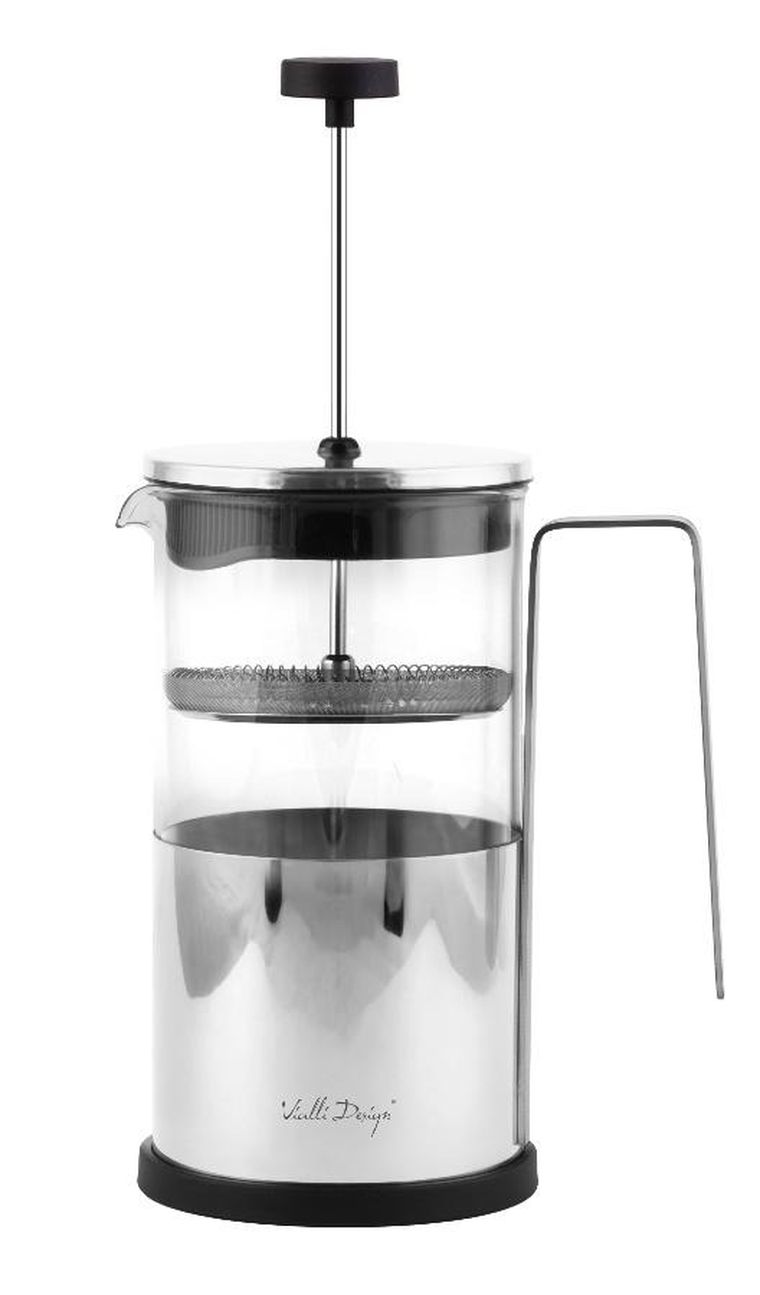 Vialli Design, zaparzacz do kawy i herbaty, 1000 ml, Diamante srebrny