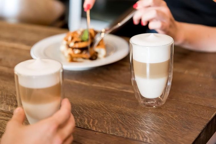 Vialli Design, zestaw 6 szklanek termicznych wysokich z podwójną ścianką, Amo, 350 ml