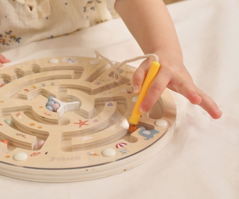 Viga, PolarB, drewniany labirynt magnetyczny, gra zręcznościowa