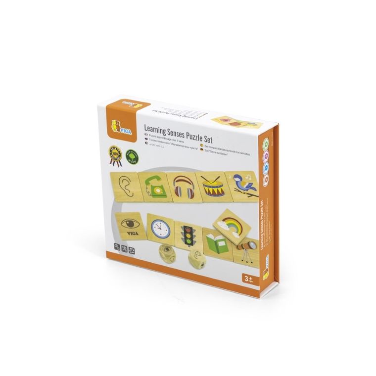 Viga, puzzle, układanka, zestaw do nauki zmysłów