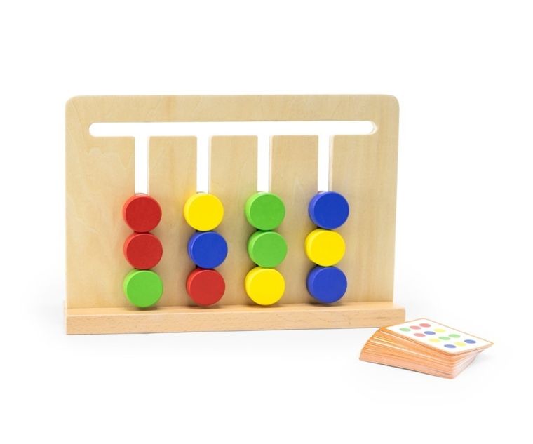 Viga, tabliczka drewniana, dopasowanie kolorów i kształtów