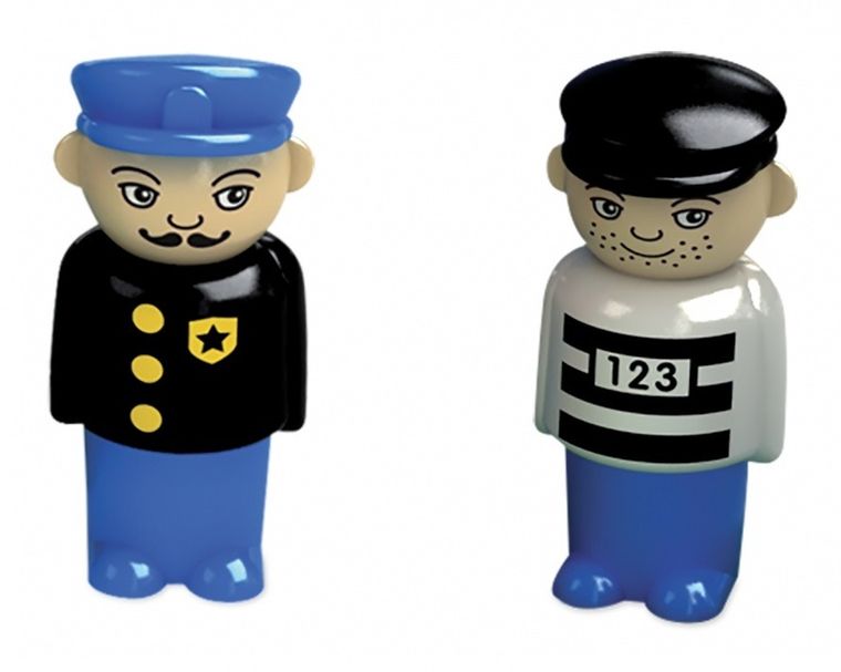 Viking Toys, City, posterunek policji z figurkami