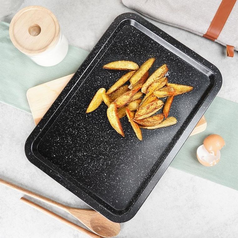 Vilde, blacha do pieczenia, granitowa, 38-26,5-1,5 cm