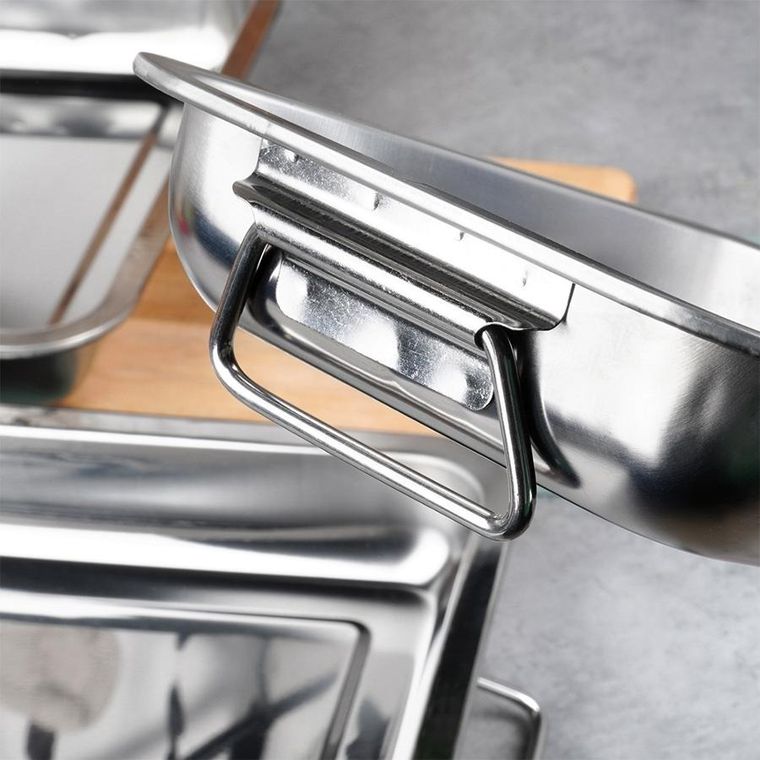 Vilde, brytfanna stalowa prostokątna, 3 szt.