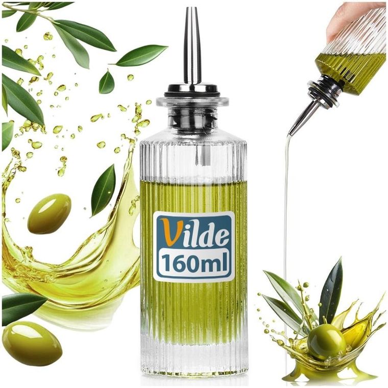 Vilde, butelka na oliwę i ocet, szklana, 160 ml