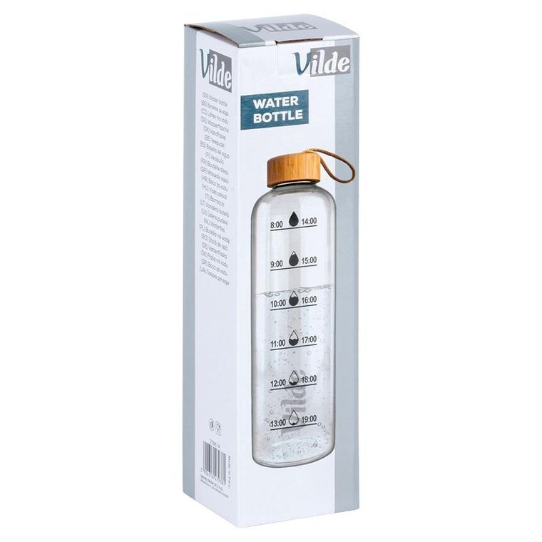 Vilde, butelka na wodę szklana, 1l
