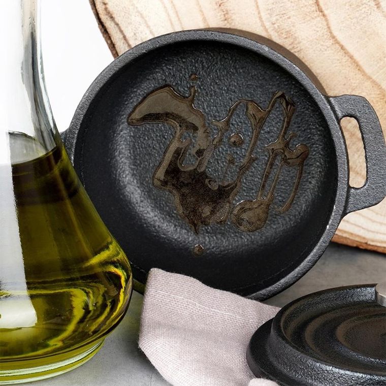 Vilde, Cast Line, garnek do serwowania z pokrywką żeliwny, 10 cm, 250 ml