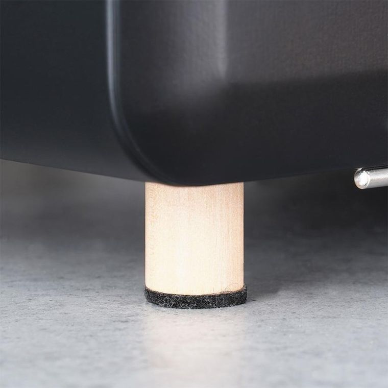 Vilde, chlebak metalowy, czarny, 35,5-21-23,5 cm