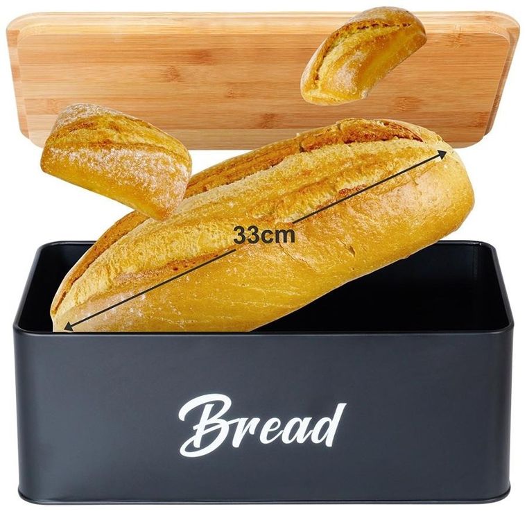 Vilde, chlebak z pojemnikami, metalowy, 4 elementy