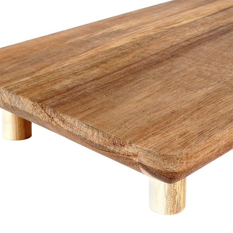 Vilde, deska drewniana na nóżkach, do serwowania, 36-14,5-4 cm