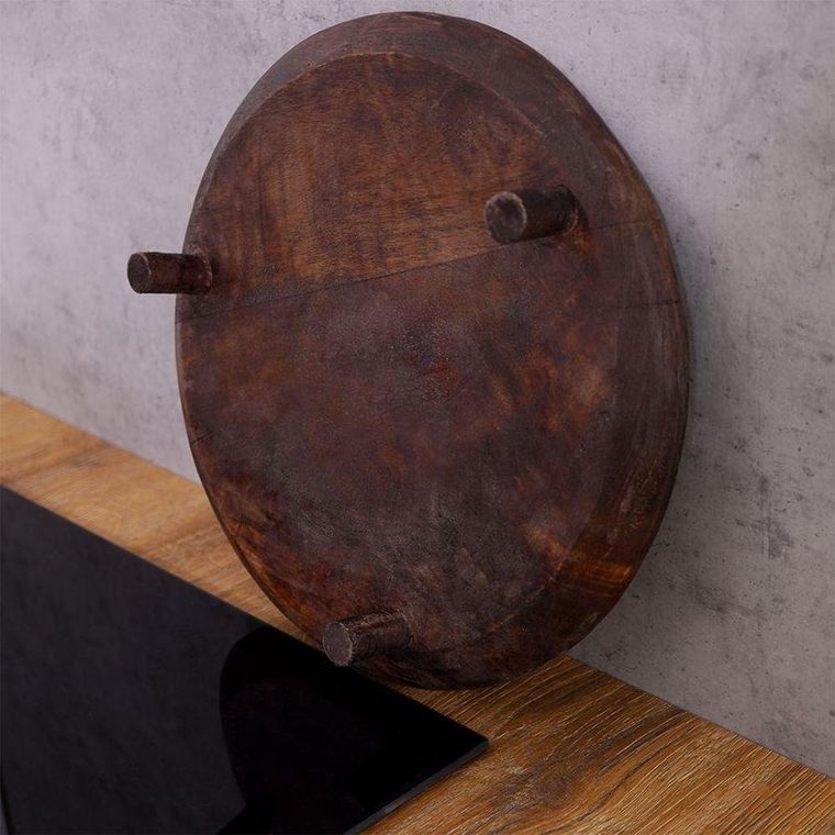 Vilde, deska drewniana, taca do serwowania, na nóżkach, 30 cm