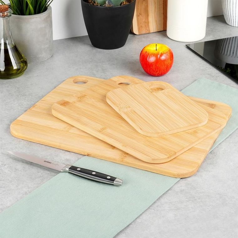 Vilde, deski do krojenia, bambusowe, 3 szt.