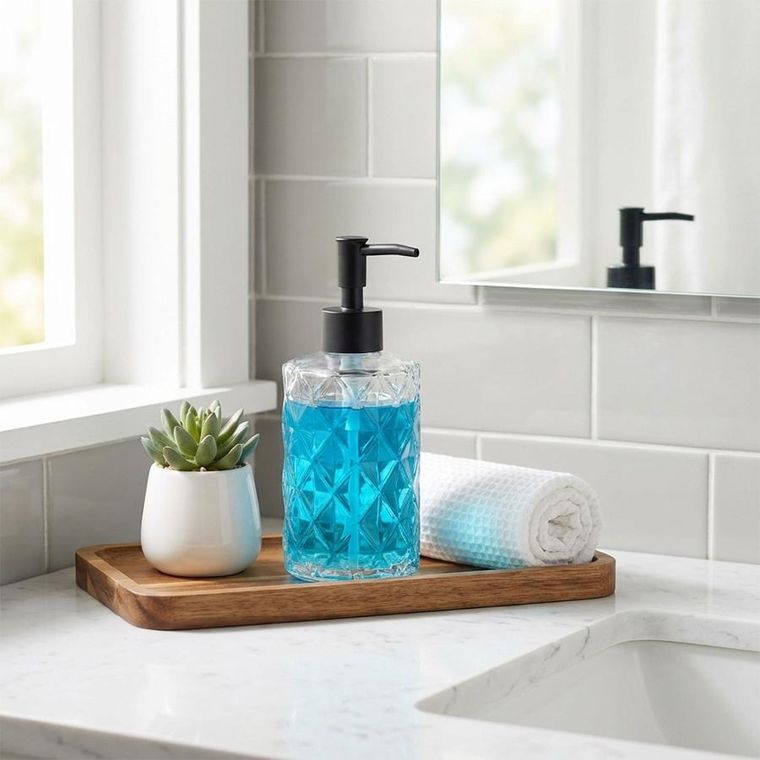 Vilde, dozownik do mydła, szklany, 330 ml