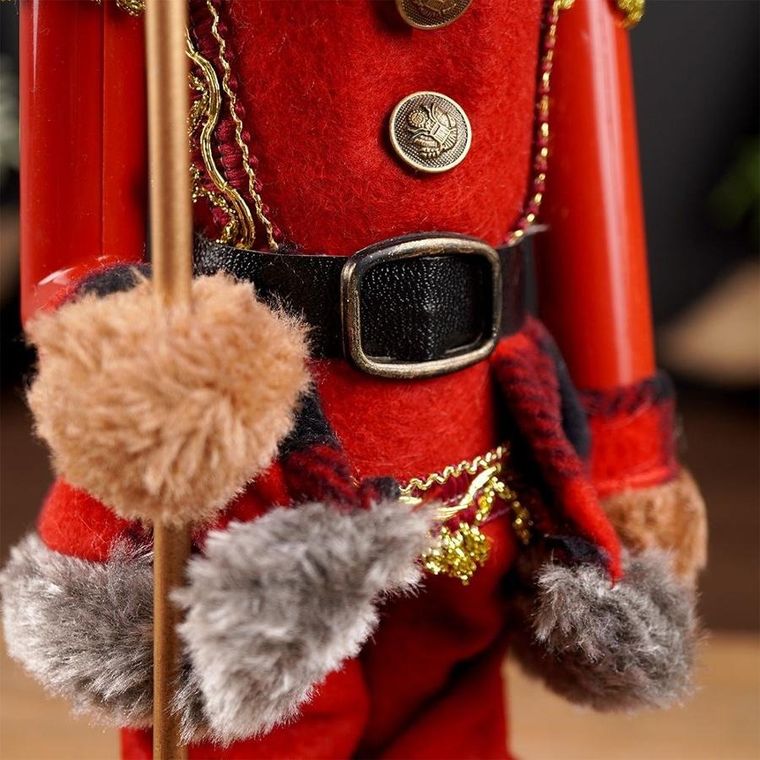 Vilde, figurka dekoracyjna miś, dziadek do orzechów, 39 cm