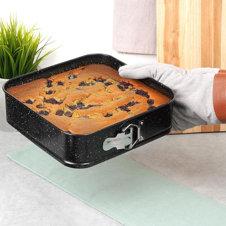 Vilde, forma do pieczenia, rozpinana, granitowa, 24-24-6,8 cm