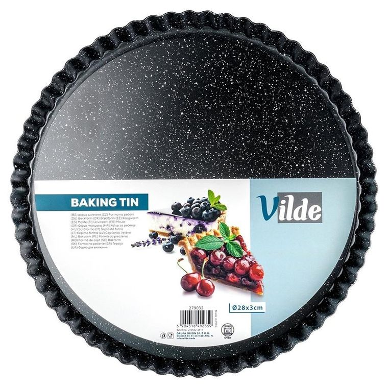 Vilde, forma do tarty, granitowa z wyjmowanym dnem, 28-3 cm