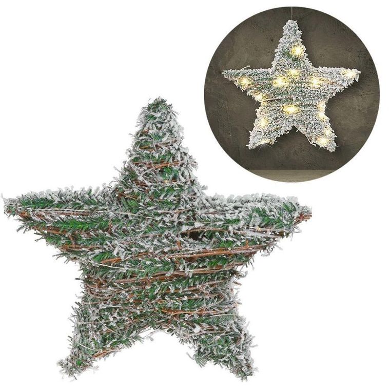 Vilde, gwiazda świecąca świąteczna, 20 LED, 30 cm