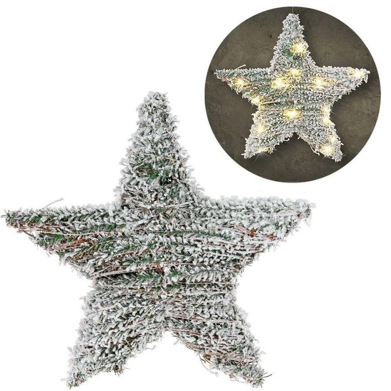 Vilde, gwiazda świecąca świąteczna, 30 LED, 40 cm