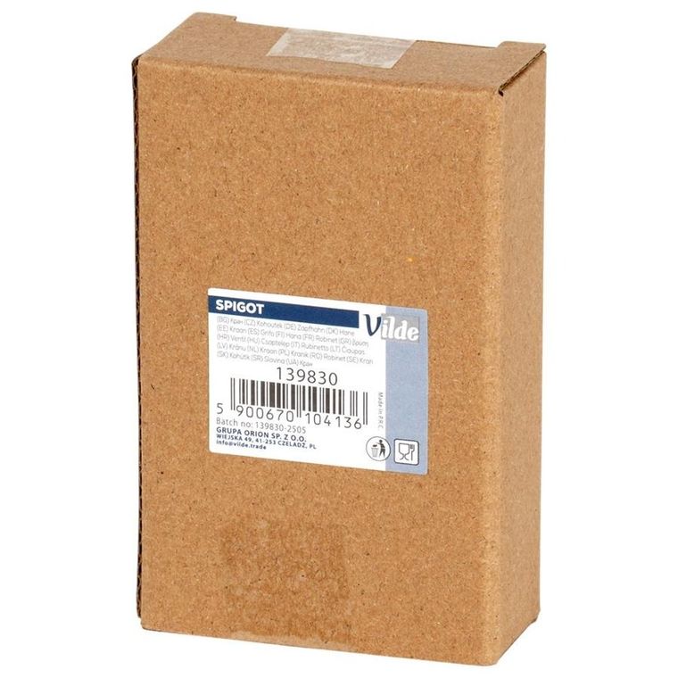 Vilde, kranik do słoja, stalowy, na napoje