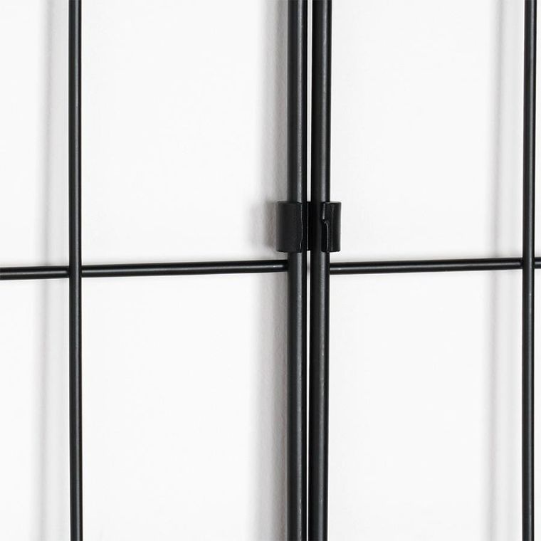 Vilde, kratka na zdjęcia metalowa, czarna, 58-72 cm