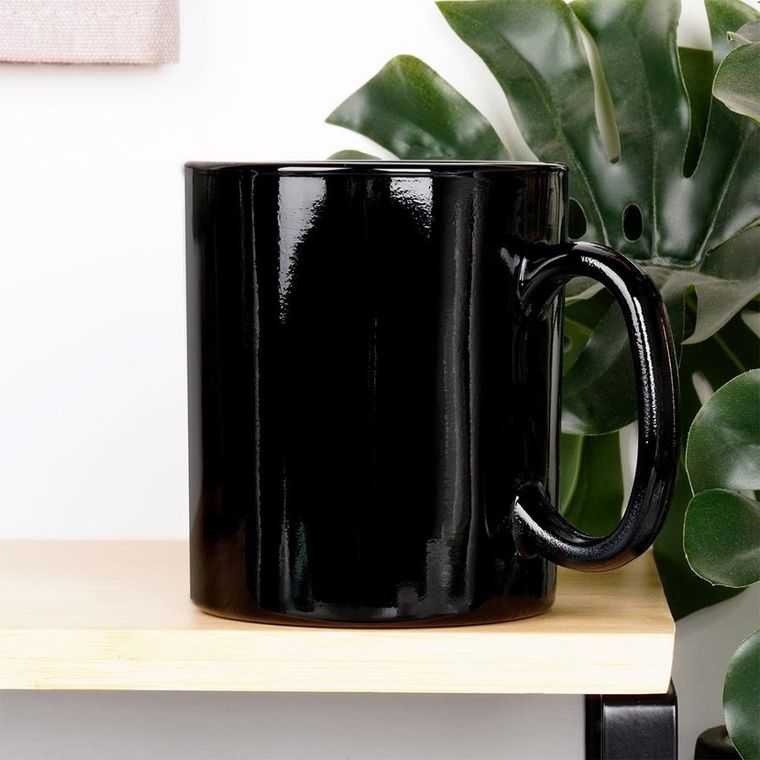 Vilde, kubki szklane, czarne, 300 ml, 6 szt.