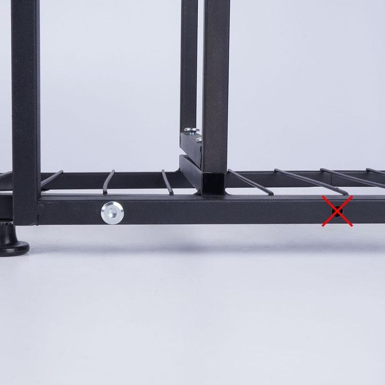 Vilde, kwietnik metalowy 5-poziomowy, czarny, 84,5 cm