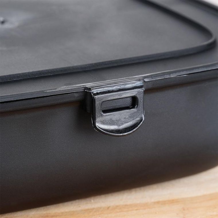 Vilde, lunchbox dzielony, czarny, 2-700 ml