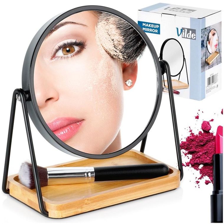 Vilde, lusterko kosmetyczne, dwustronne, 18,5-10,5-20 cm