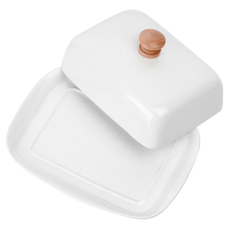 Vilde, maselniczka ceramiczna, biała