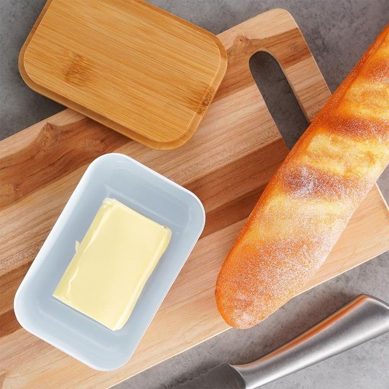 Vilde, maselniczka stalowa, biała