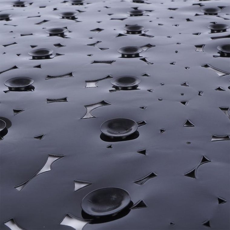 Vilde, mata antypoślizgowa pod prysznic, czarna, 51-51 cm