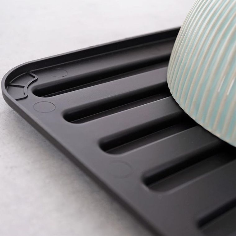 Vilde, mata do suszenia naczyń, czarna, 39.5-30.5 cm