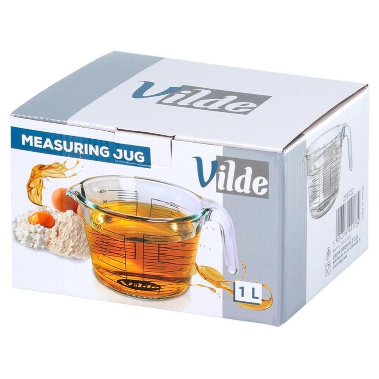 Vilde, miarka kuchenna, szklana, 1l