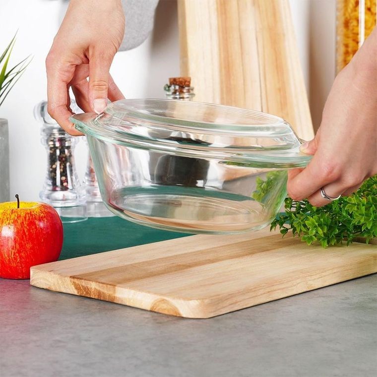 Vilde, naczynie żaroodporne z pokrywką, szklane, 1,4 l+430 ml